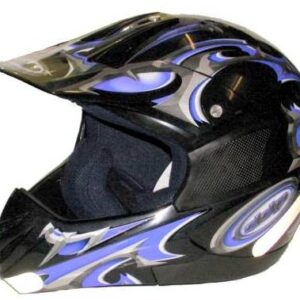 CASQUE CROSS BLEU L