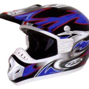 CASQUE CROSS BLEU XXL