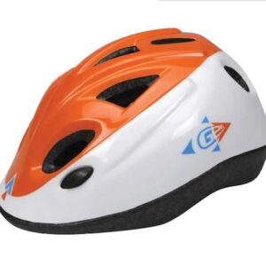 CASQUE KID ORANGE/BLANC