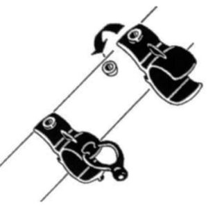 CLIPS PORTE-POMPE BRACELE