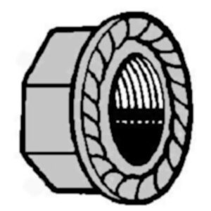 ECROU MOYEU 3/8 CRANTE
